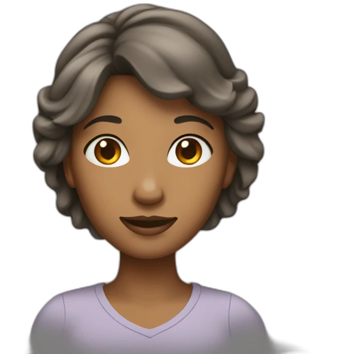 femme avec une tong emoji