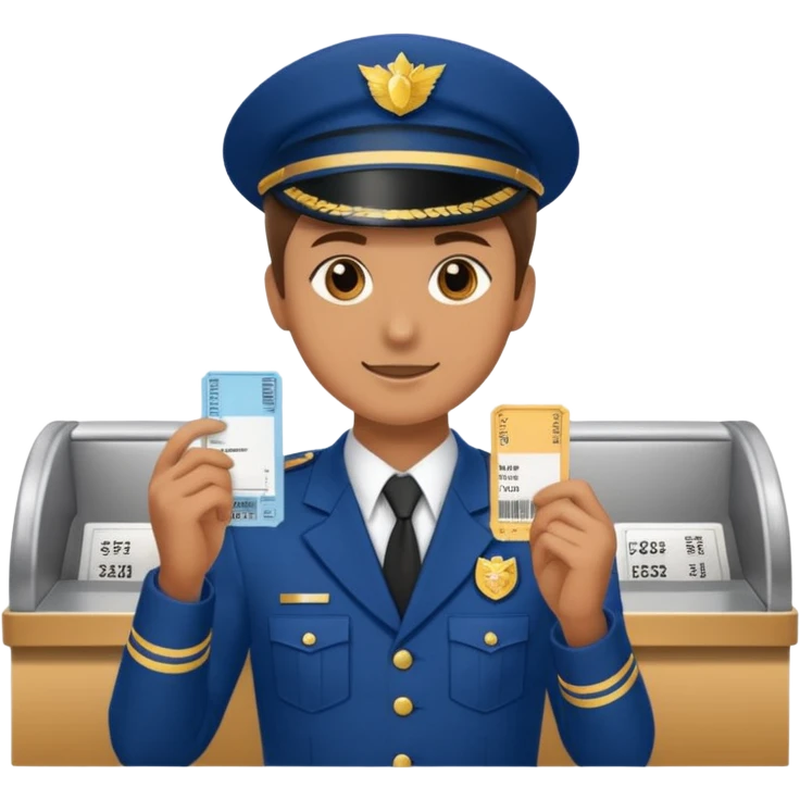 ticket seller at booth emoji