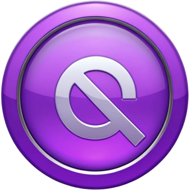 glitter purple symbol stop emoji