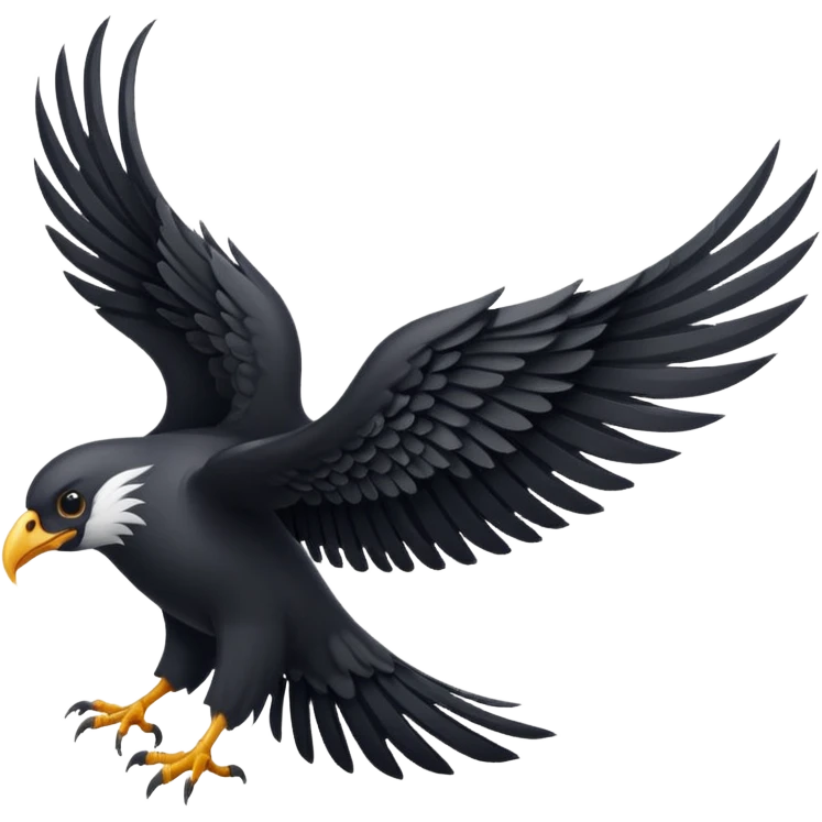 black wing only emoji