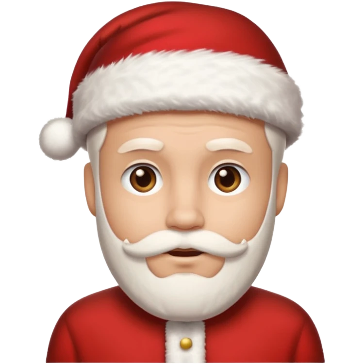 man with santa cap no beard clean shaved  emoji