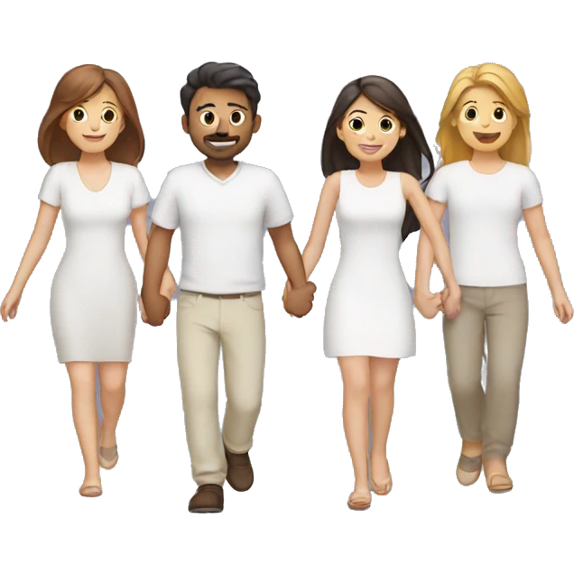 6 people holding hands emoji