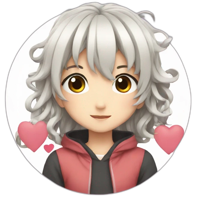 love with anime emoji