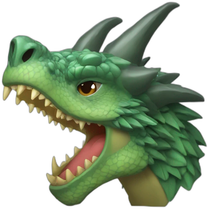 Dracofeu argent emoji