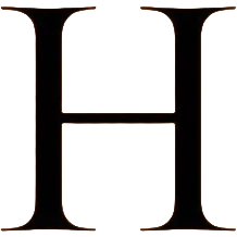 Elegant HRC monogram logo for a luxury fashion brand emoji