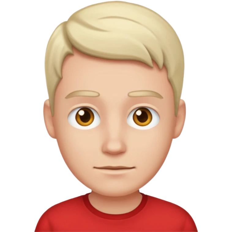 White person with red shirt emoji
