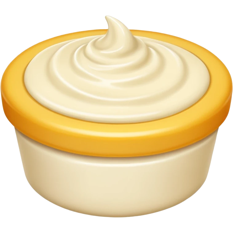 just Cream without a plate or a cake emoji