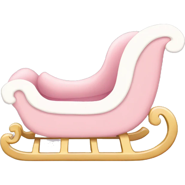 light pink sleigh emoji