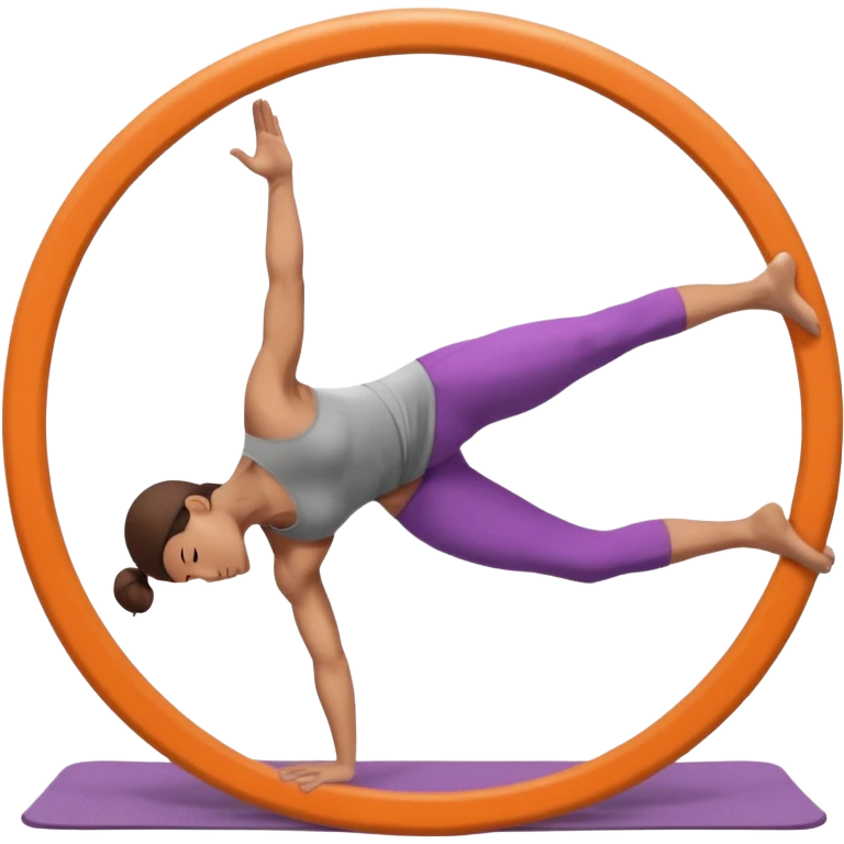 yoga wheel pose emoji
