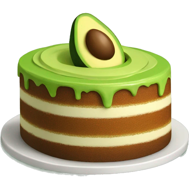 avocado cake emoji