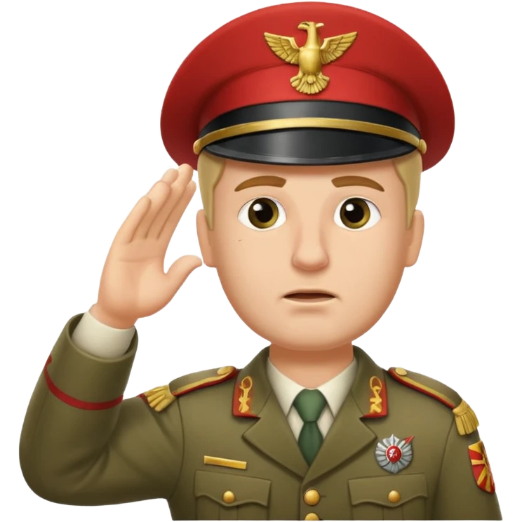 an ancient roman republic soldier doing a WW2 german salute emoji