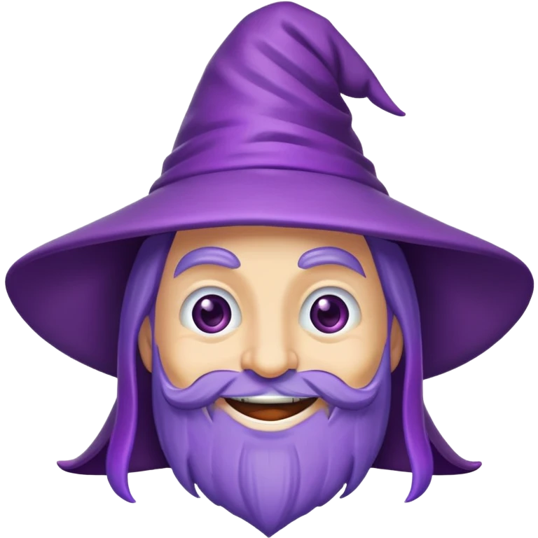 purple wizard laugh emoji