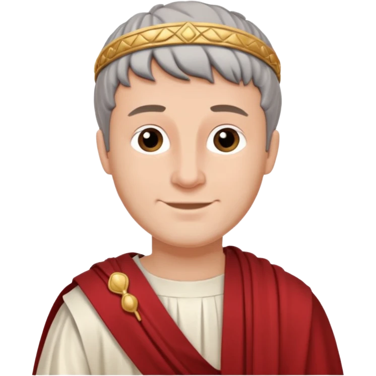 Necesito que hagas un dibujo estilo Soft cartoon illustration de poncio pilato emoji