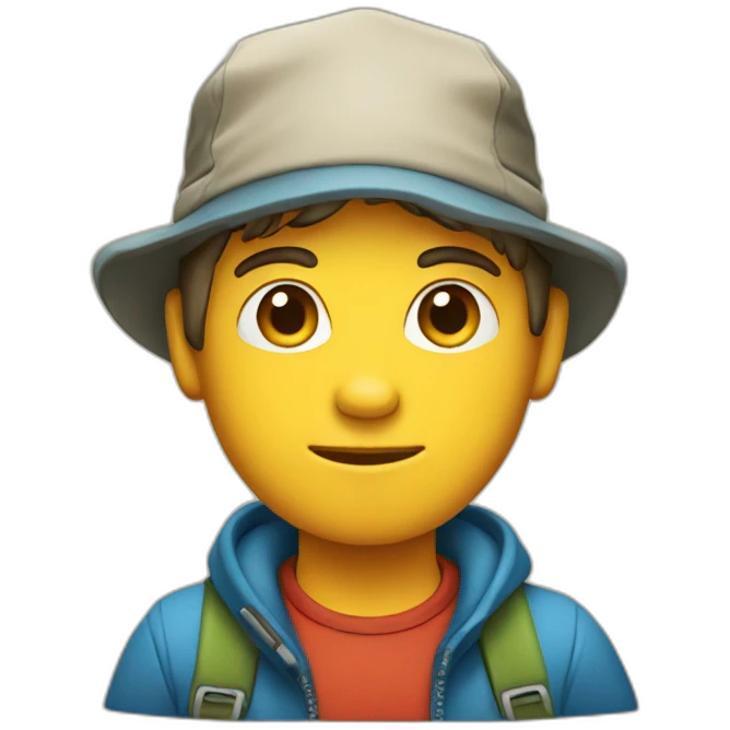 logo camping boy emoji