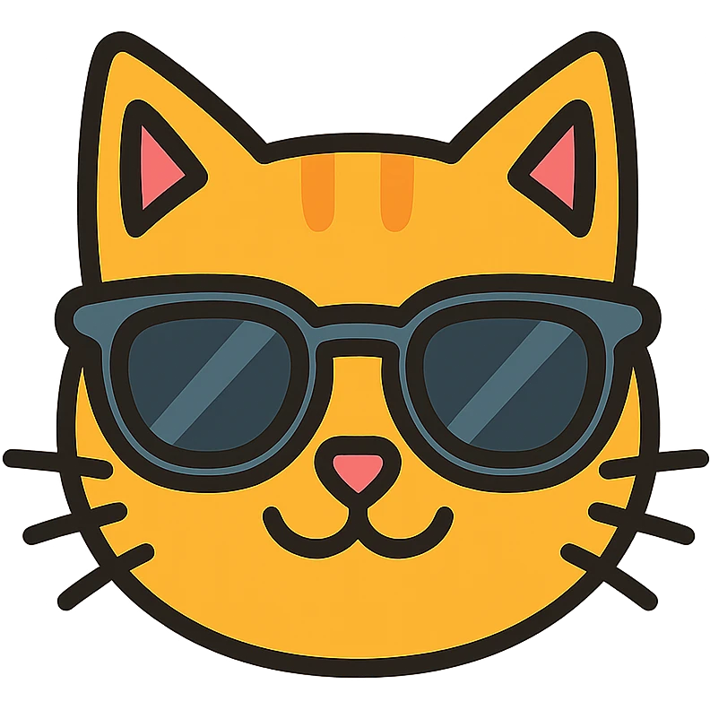 cat wearing sunglasses emoji