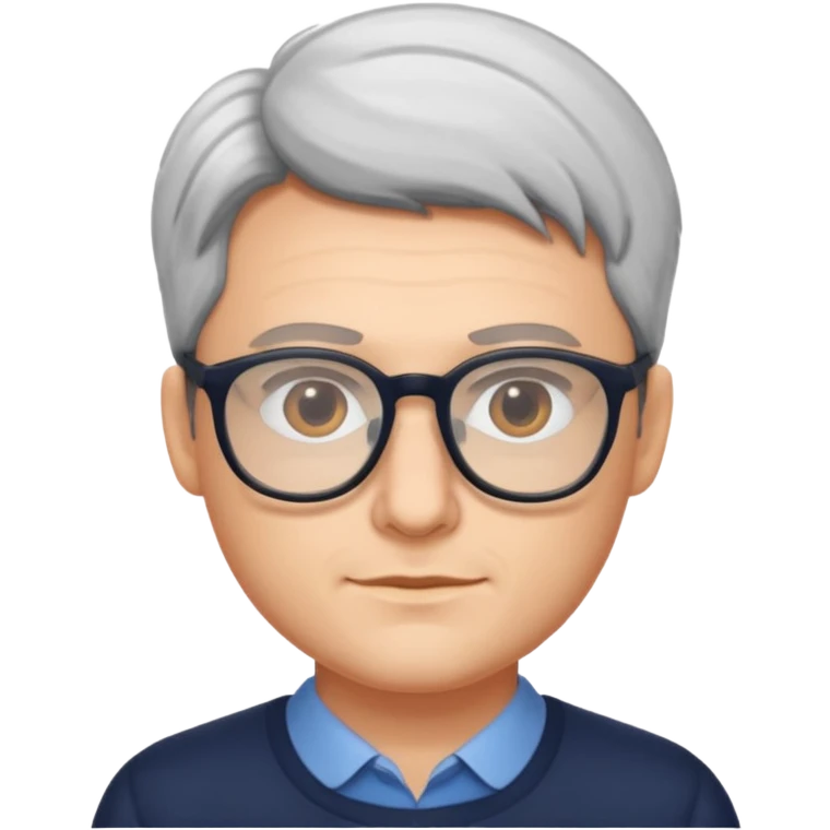 Valerio Lundini with glasses emoji