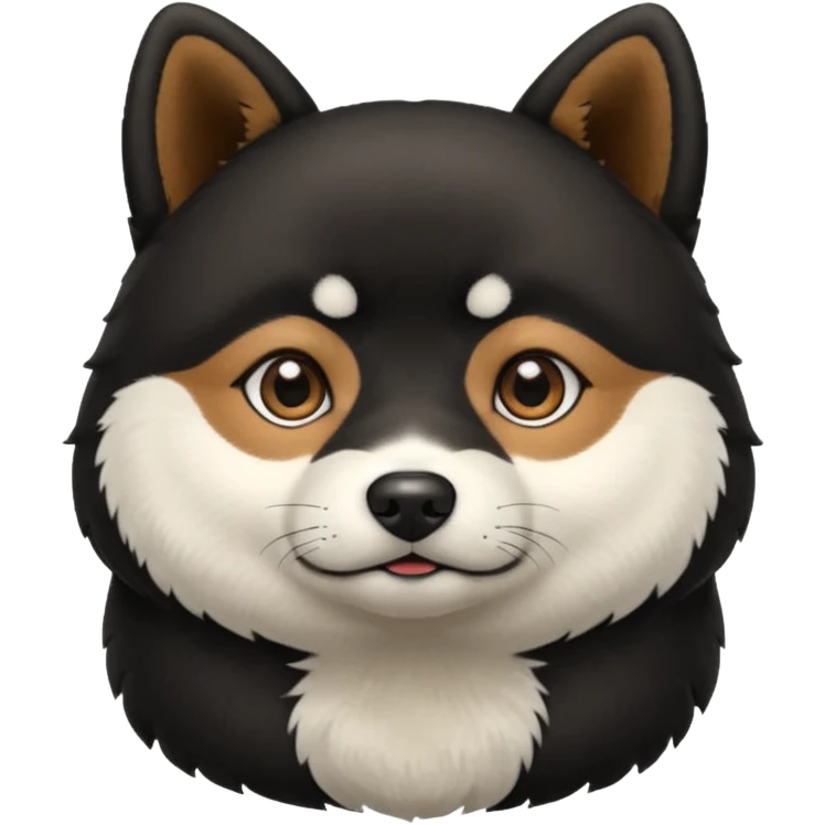 a black shiba inu emoji