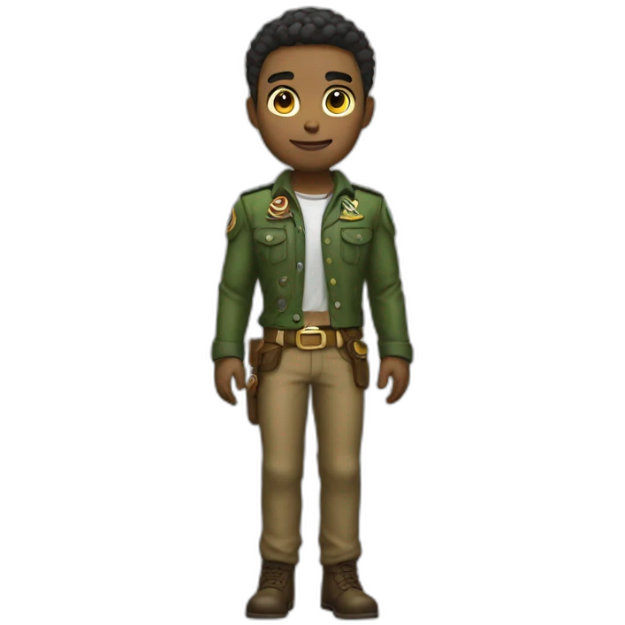 Gay Powers ranger full body emoji