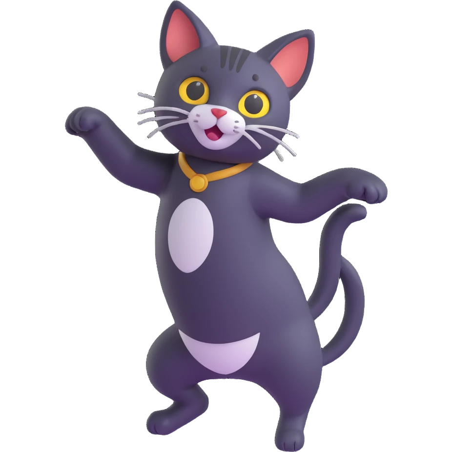 dancing cat emoji