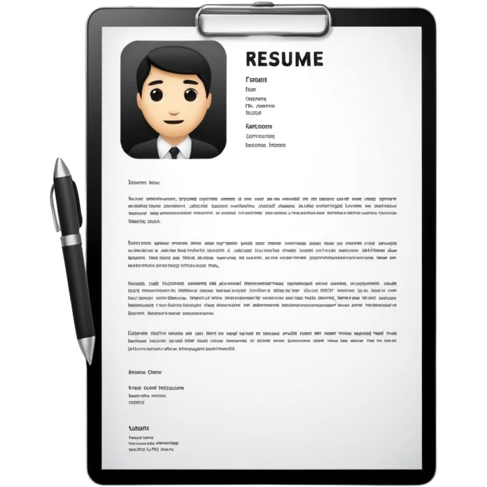 resume letter emoji