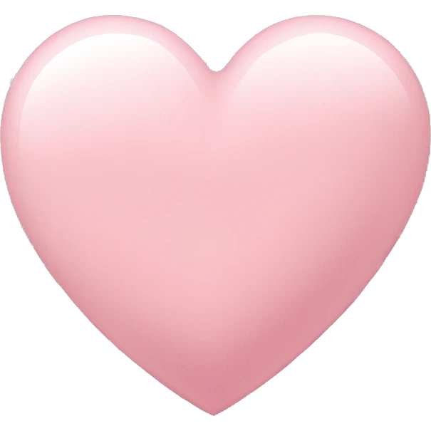 big giant light pink heart emoji