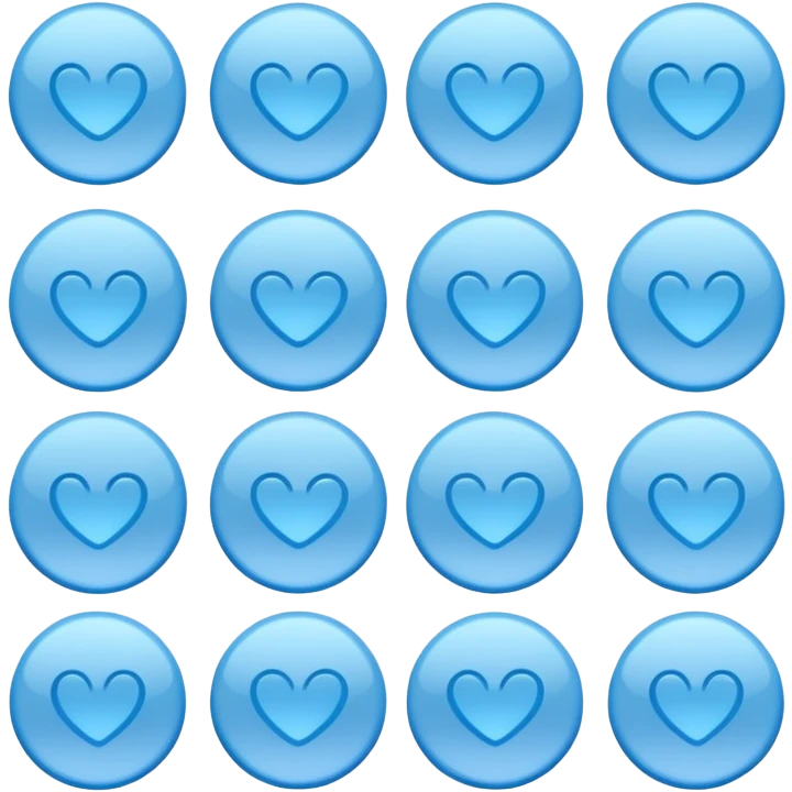 Pastel blue icons emoji