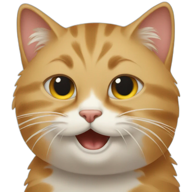 cat murmuring emoji