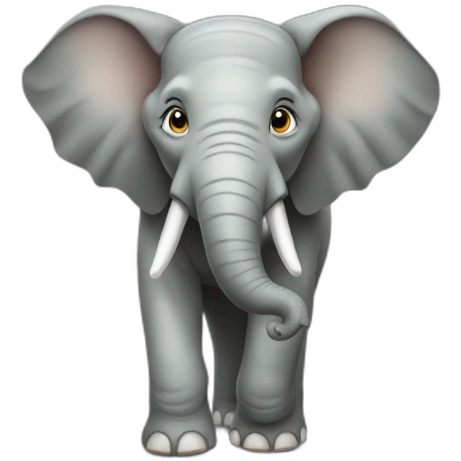 elephant happy emoji