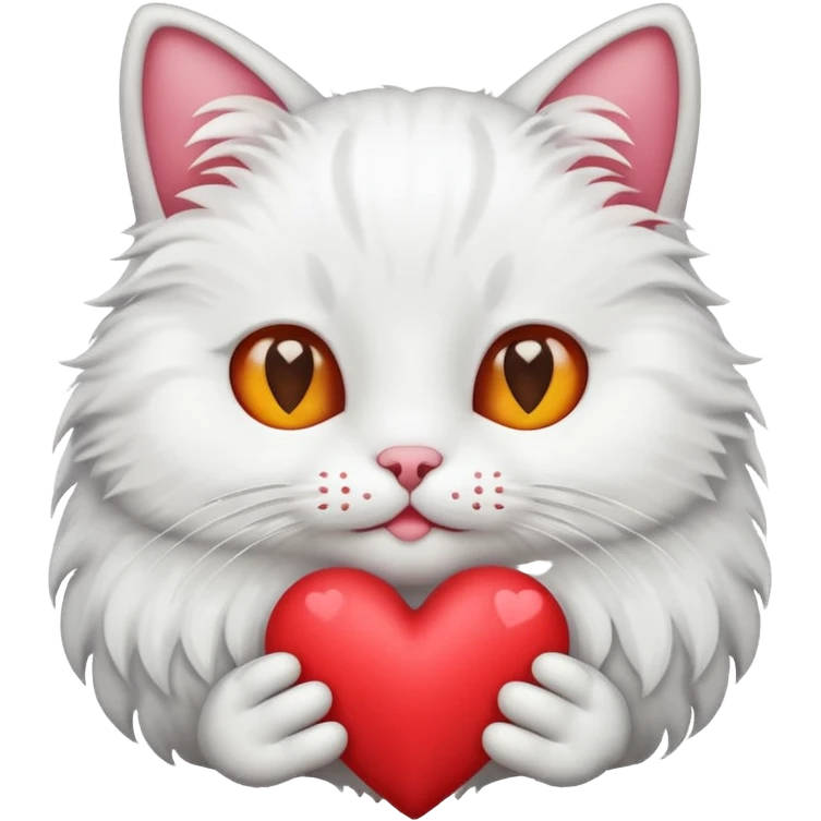 Cat with heart emoji
