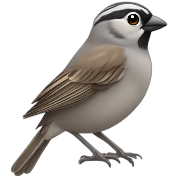 grey sparrow bird emoji