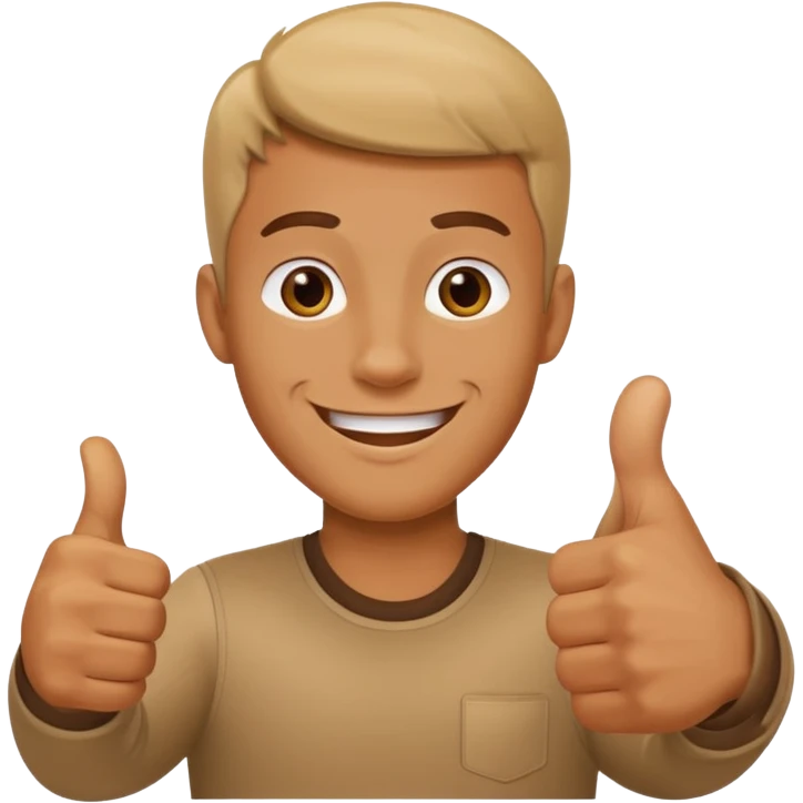 man giving a thumbs-up emoji