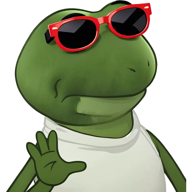 Kermit the frog giving sassy side eye emoji