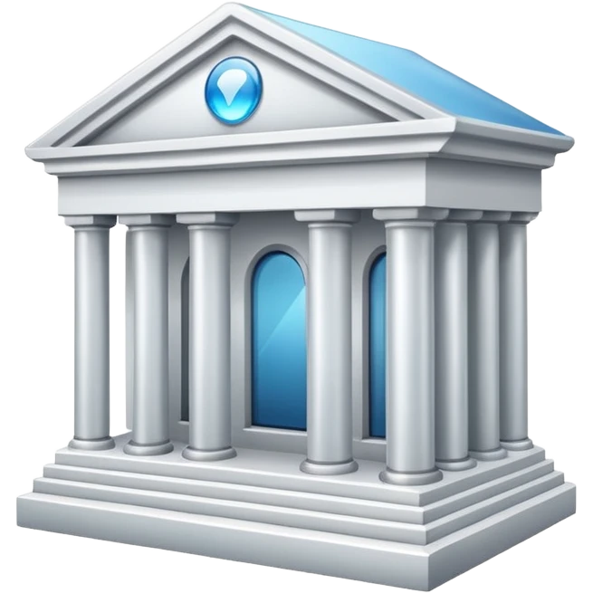 glitter white bank emoji