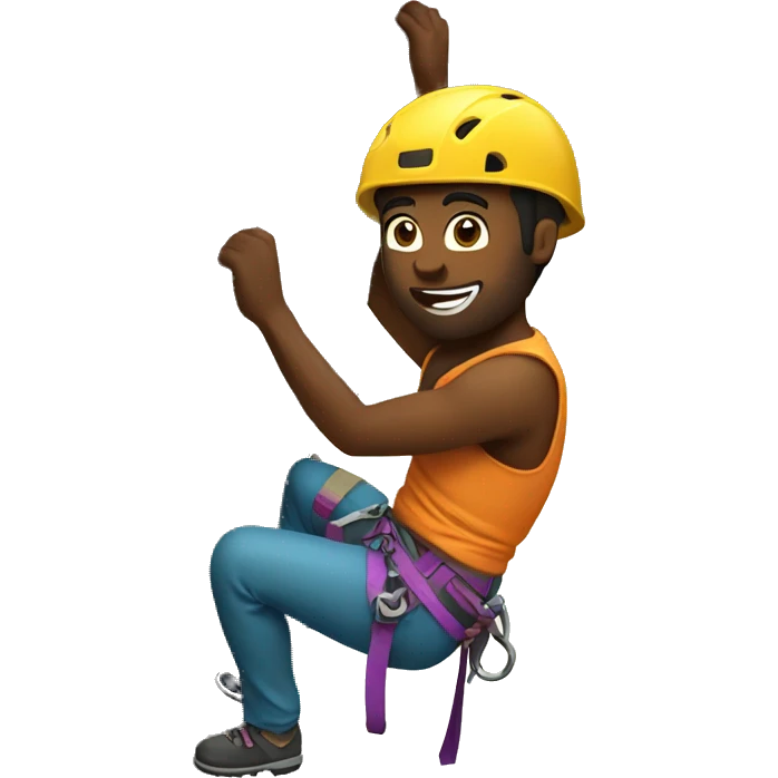 people rock climbing sport emoji