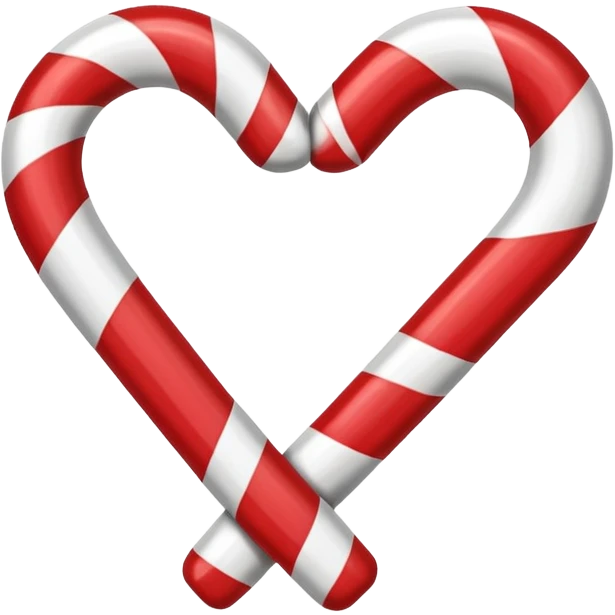 Bastoncini di zucchero a forma di cuore  emoji