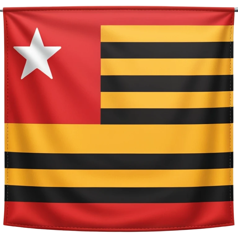 Creat an flag win red and black colour emoji