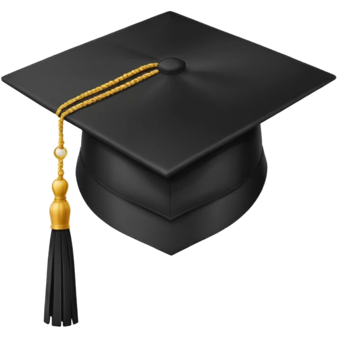 black graduation cap  emoji