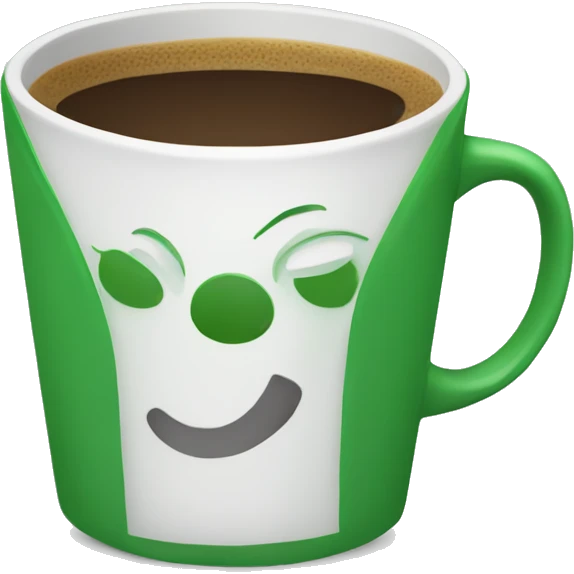 green coffee cup emoji