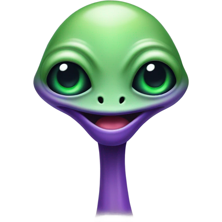 Alien sticking his tongue emoji