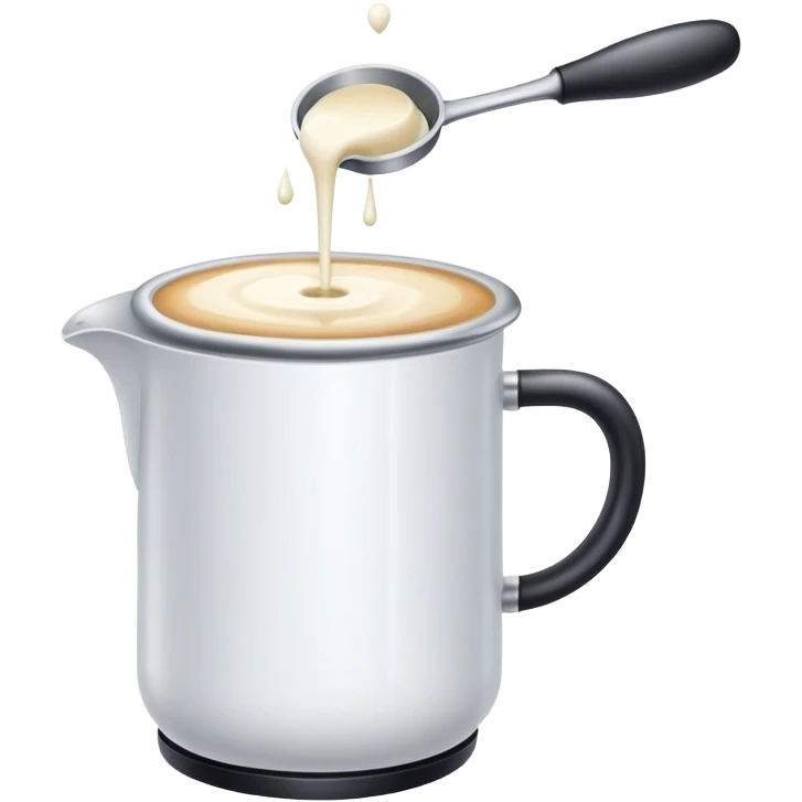Sad milk frother emoji