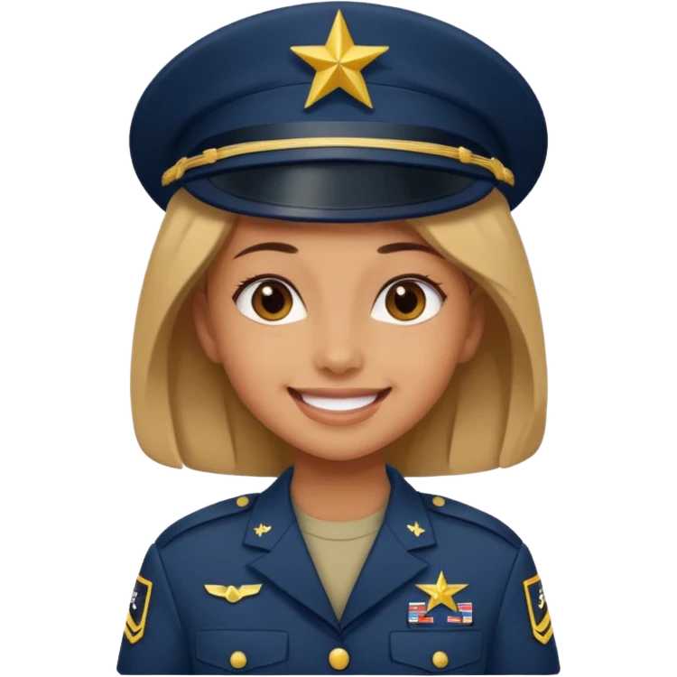 USA army cute girl emoji
