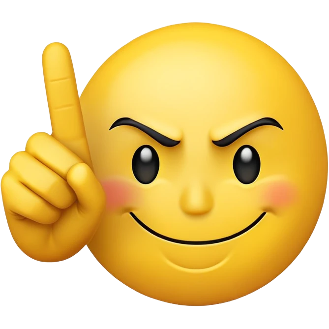 smiley pointing the middle finger emoji