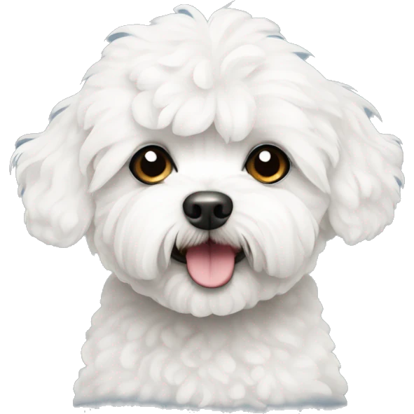 White maltipoo emoji
