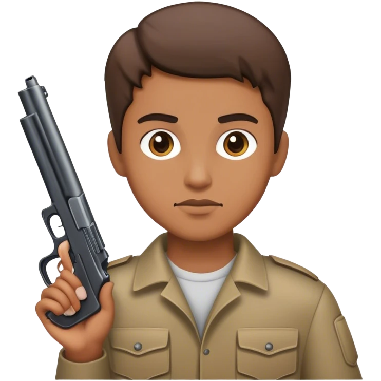 Robber with gun  emoji