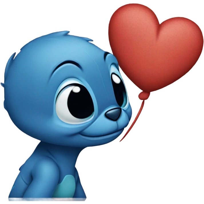 Stich dando un beso emoji