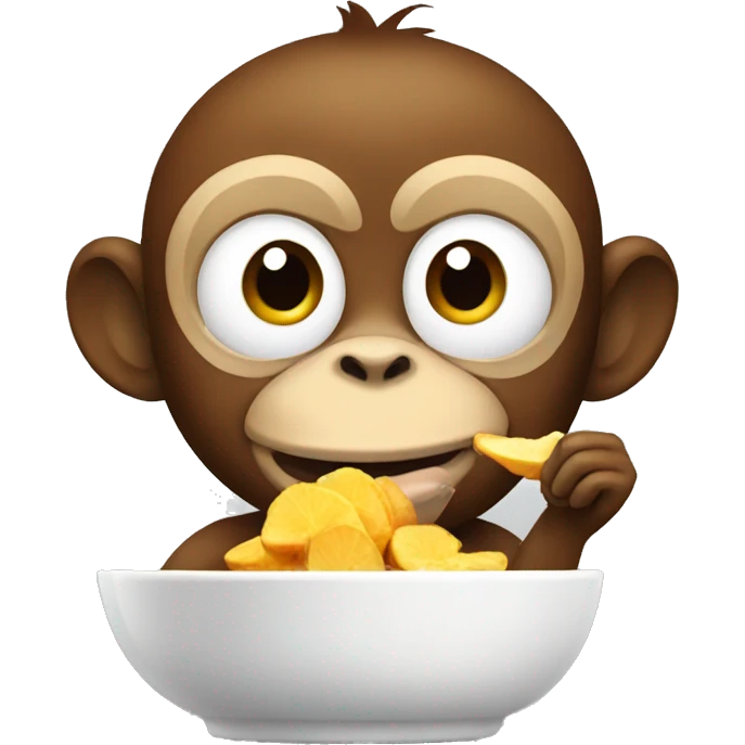 monkey eating ginger emoji