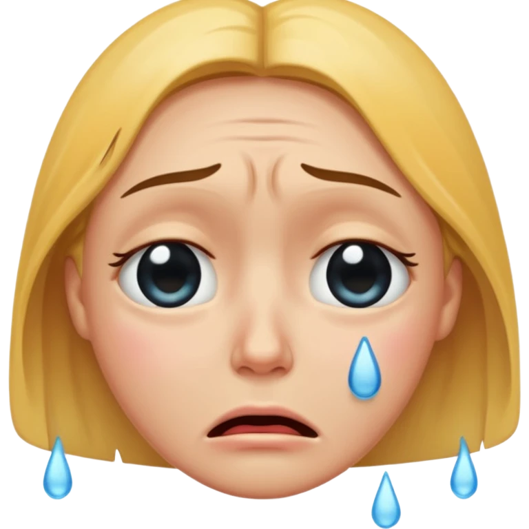crying face emoji, expressive and clear emoji