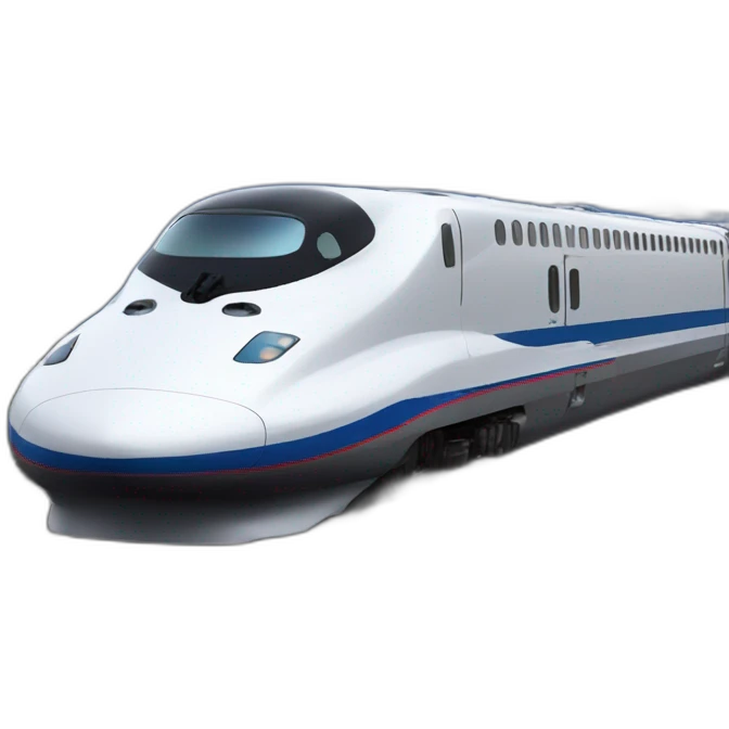 shinkansen in front of mount fuji emoji