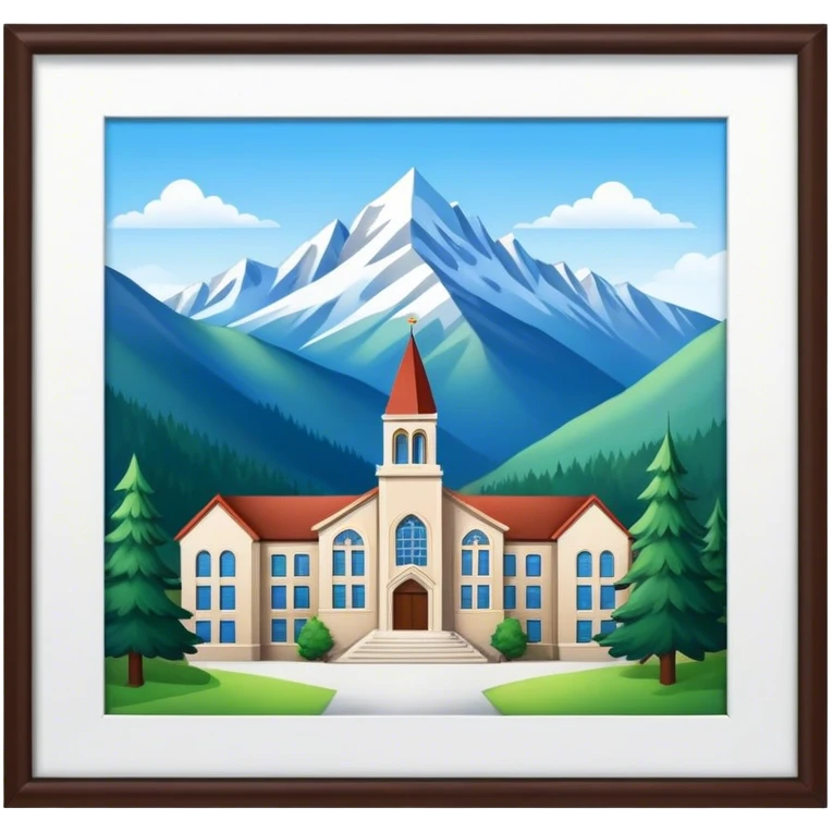 College in the mountains  emoji