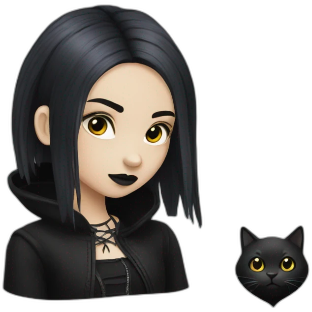 goth girl emoji